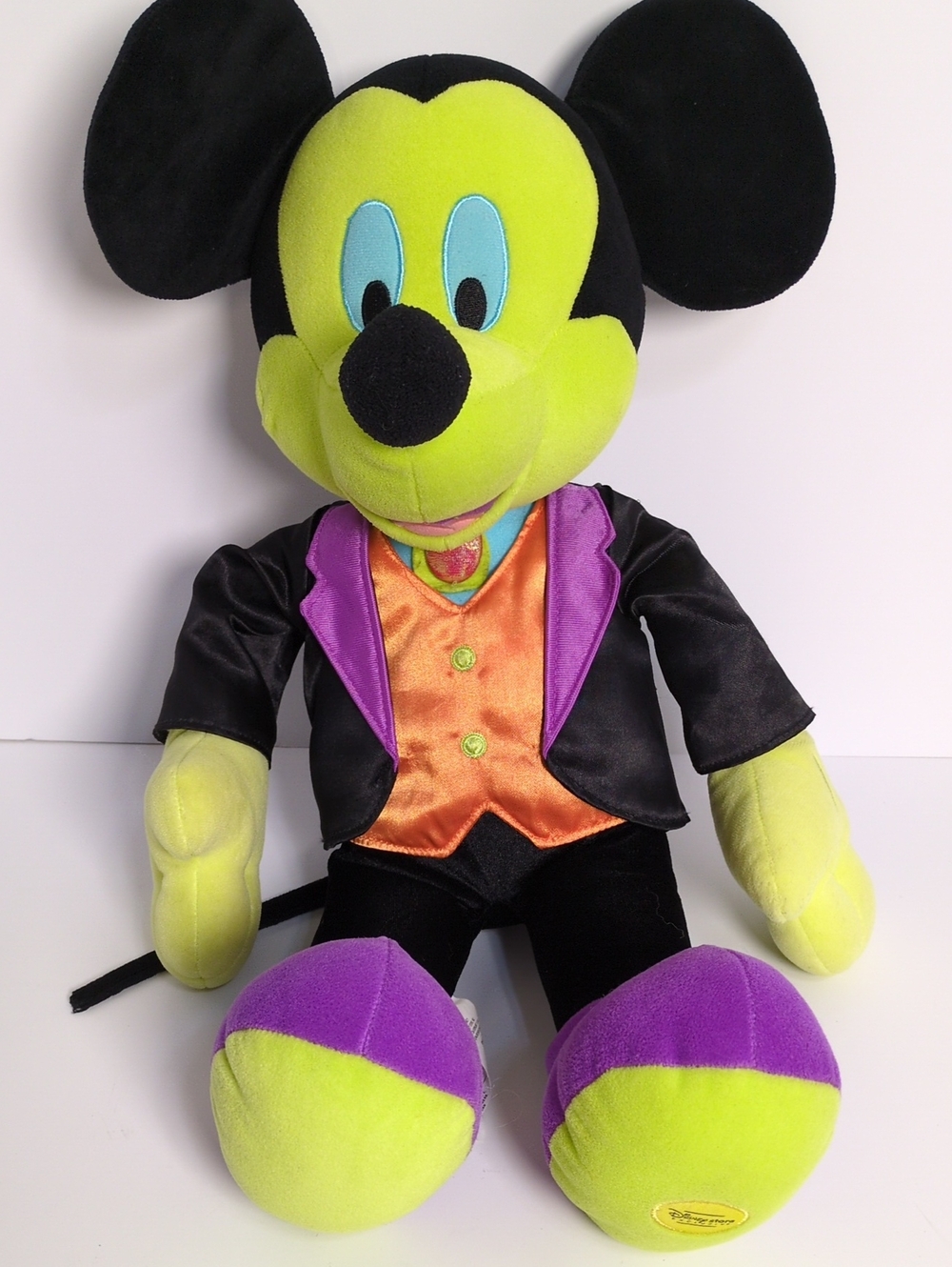 Disney Store Exclusive Green Vampire Mickey Mouse Halloween Plush 21"